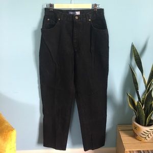 Black high rise jeans